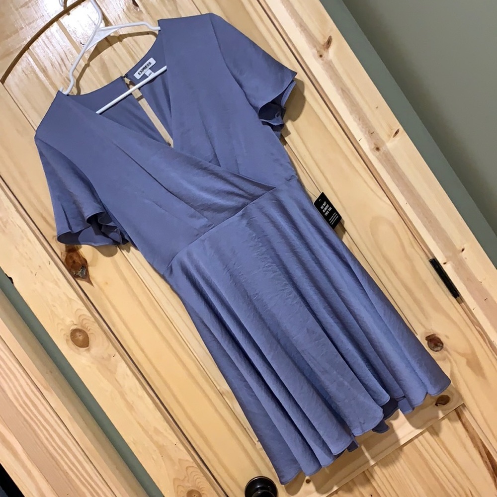 Express Lilac Satin dress
